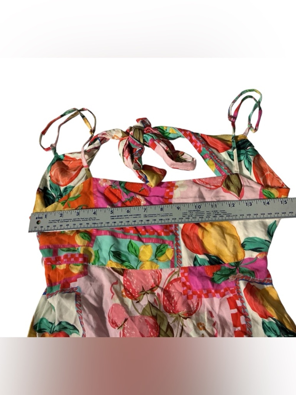 Paper Heart Fruit Patchwork High Low Maxi Dress - Picture 11 of 11